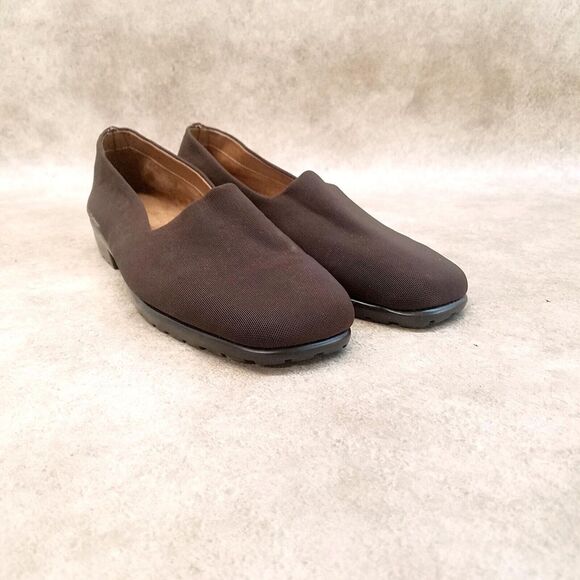 A2 by Aerosoles Womens Last Call  Size 9 Brown  Fabric Slip On Loafers - Picture 1 of 10